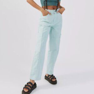 Urban Outfitters BDG Baggy Jean Light Blue Cargo High Waist US 25 Waist